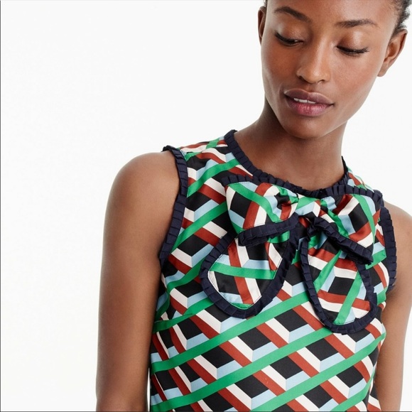 SOLD- HP 🎉 EUC J. Crew Geo Dress - Picture 3 of 6